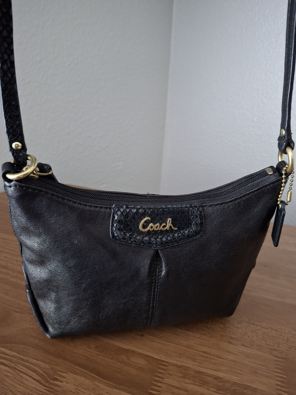 Coach Black Leather Crossbody Bag - Picture 7 of 16